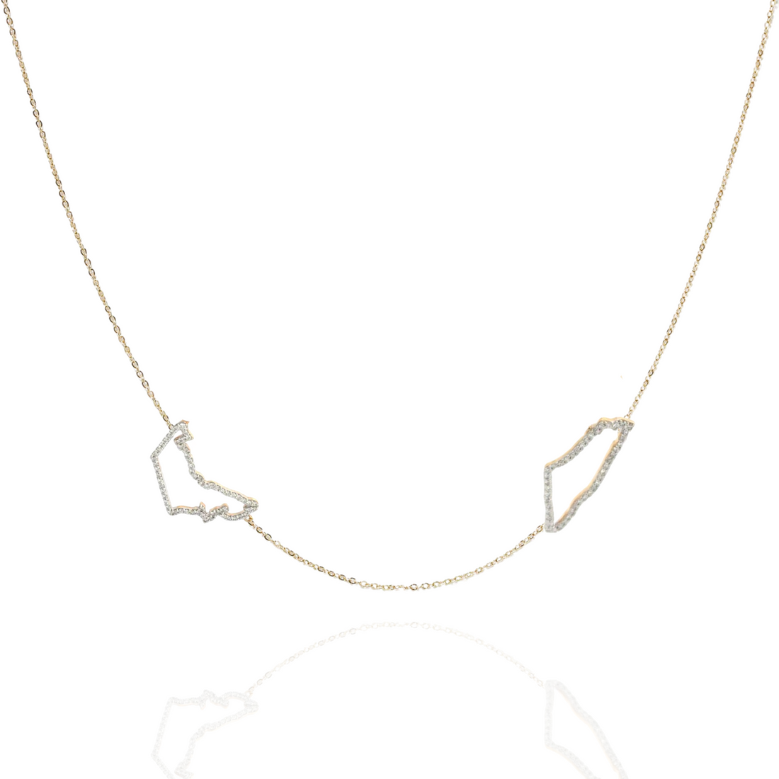 World Roots Necklace (Personalize with Any Countries)