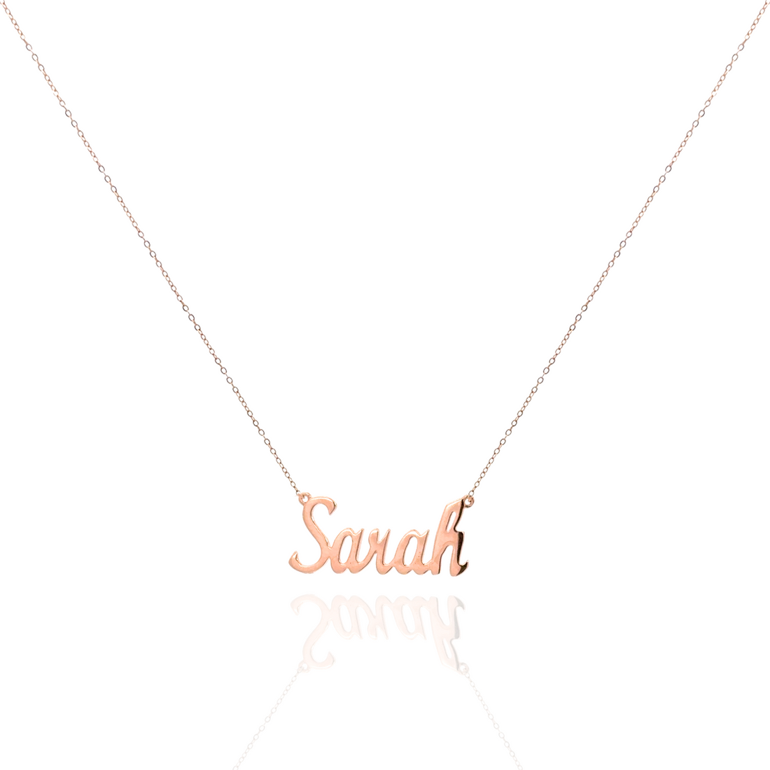 Zeeana Gold Name Necklace