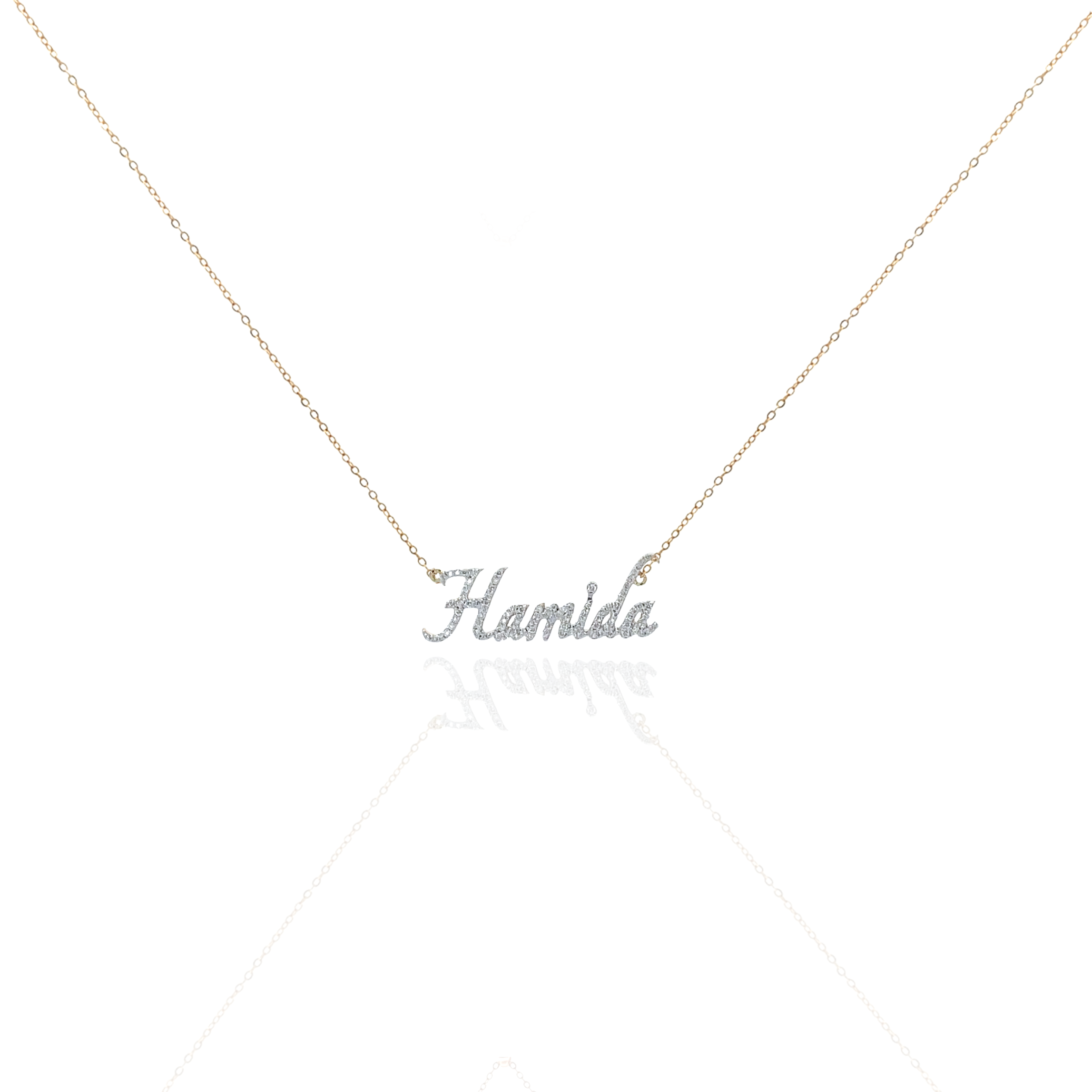 Zeeana Diamond Name Necklace
