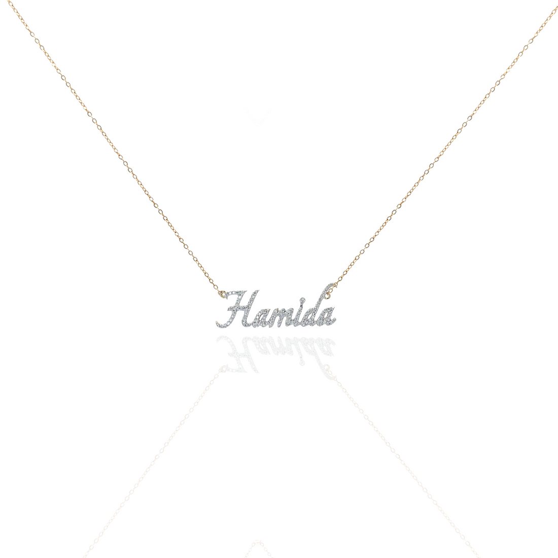 Zeeana Diamond Name Necklace