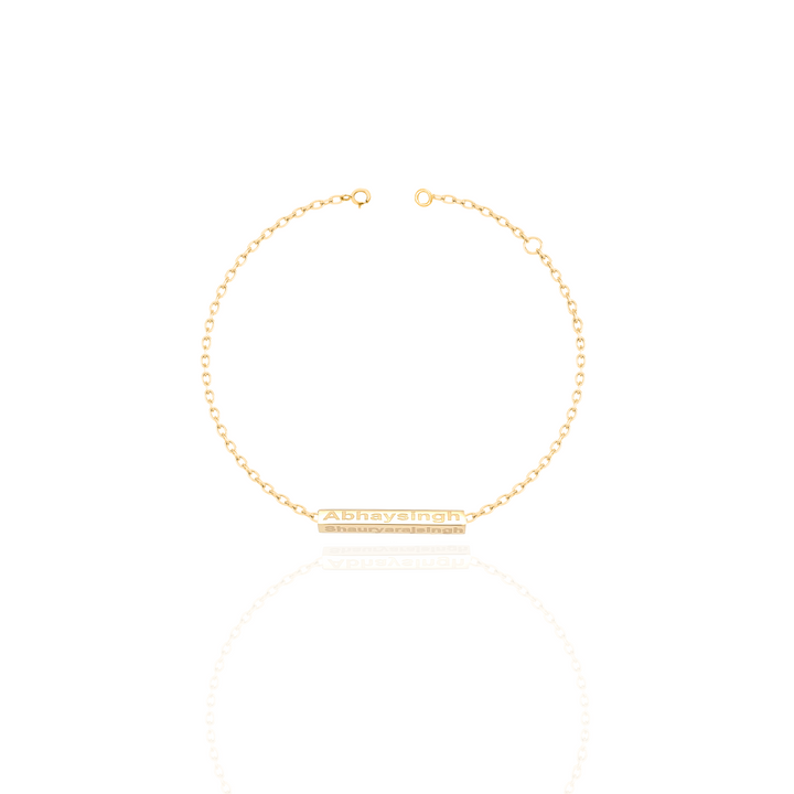 Zeeana 3D Bar Bracelet