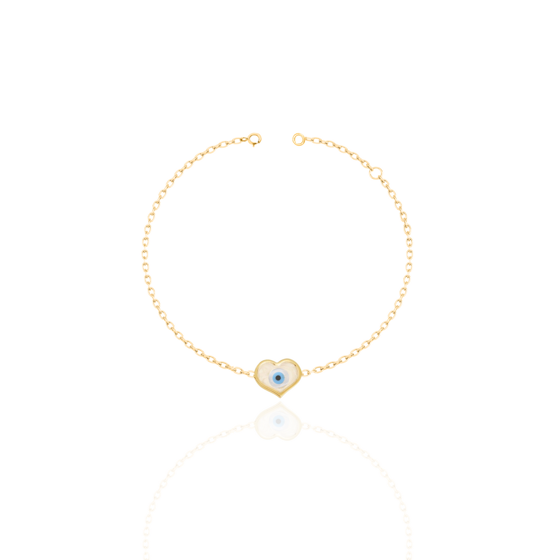 Protection Bezel Evil Eye Bracelet